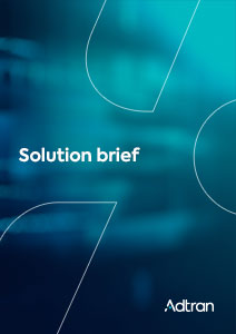 Adtran solution brief cover