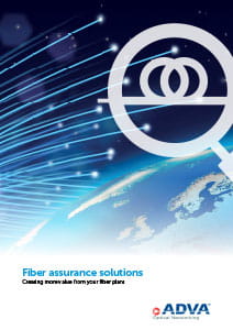 Fiber assurance solutions application brochure cover